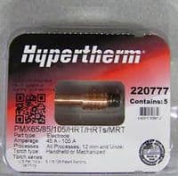 Hypertherm 220777 Copper plus Electrode gives double consumable life from wasp supplies ltd.